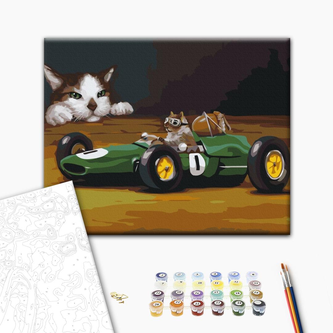 Painting by numbers Car nuts ©Lucia Heffernan (BS53478)