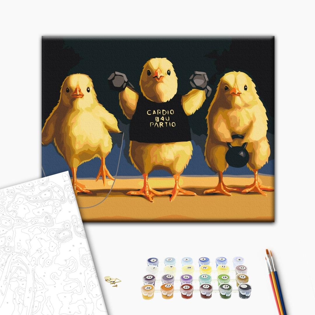 Painting by numbers Cardio chicks ©Lucia Heffernan (BS53472)