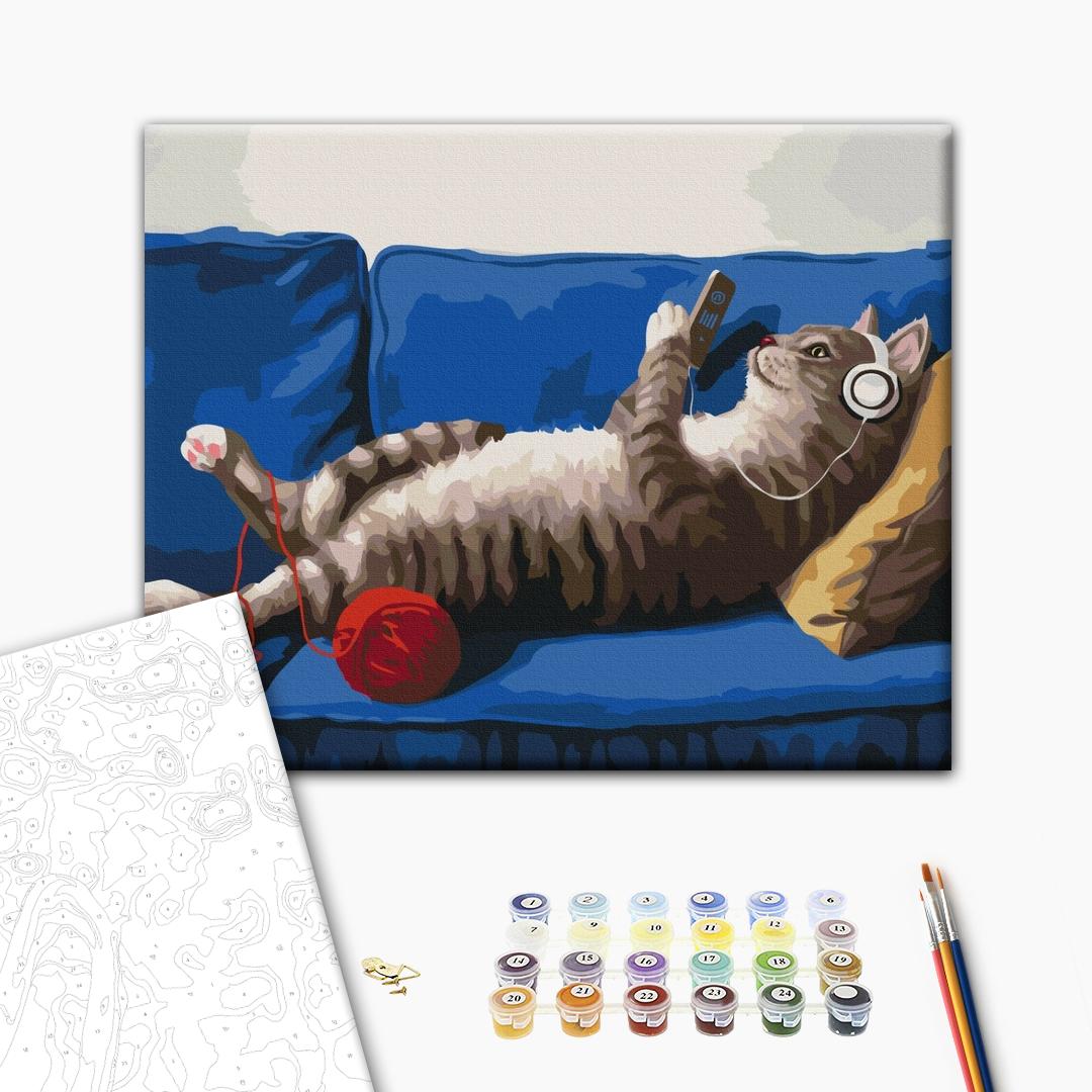 Painting by numbers Lazy Sunday ©Lucia Heffernan (BS53481)