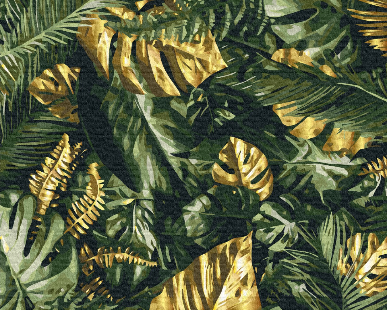 Painting by numbers Palm leaves (BS53704)
