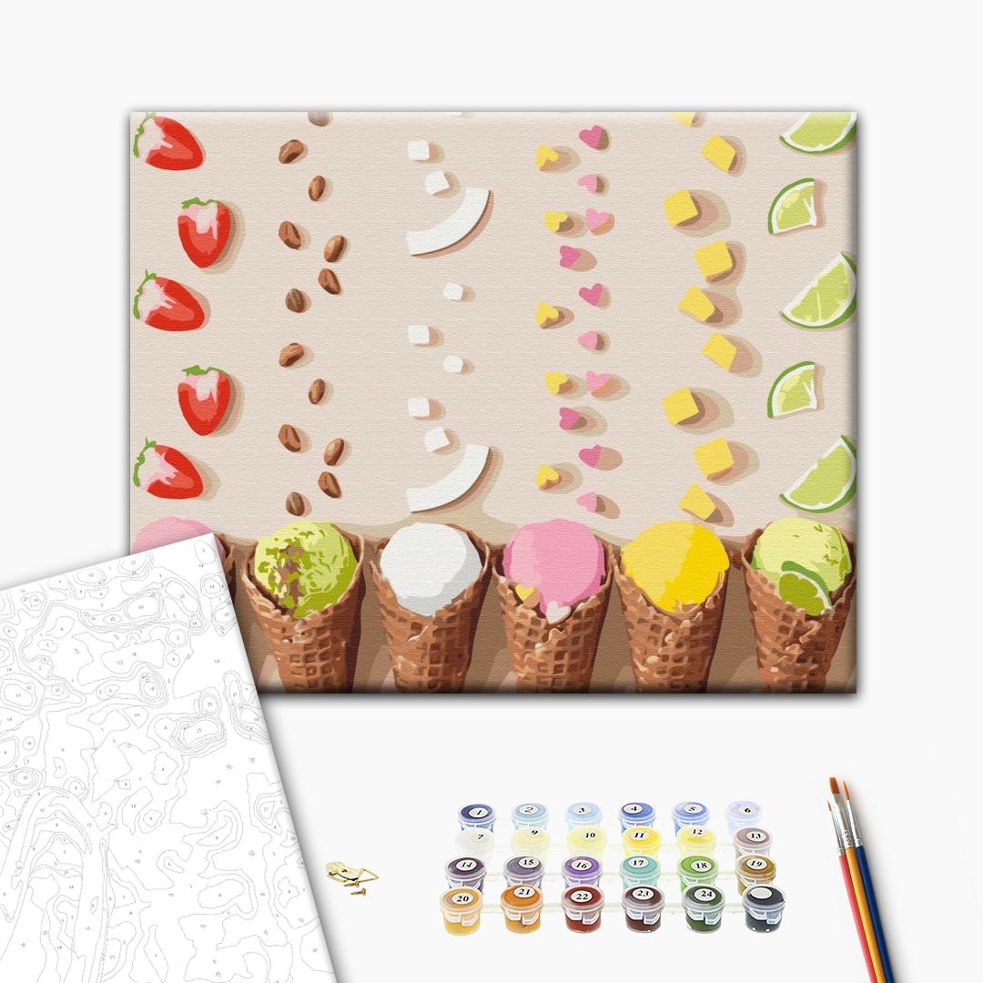 Painting by numbers Colored ice cream ©Halyna Vitiuk (BS53596)