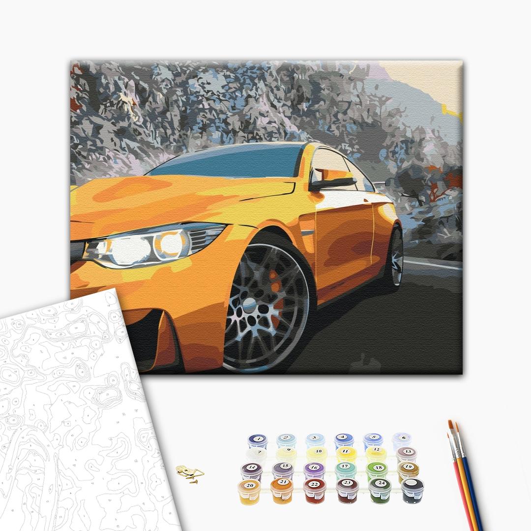 Painting by numbers Driving landscape (BS53710)