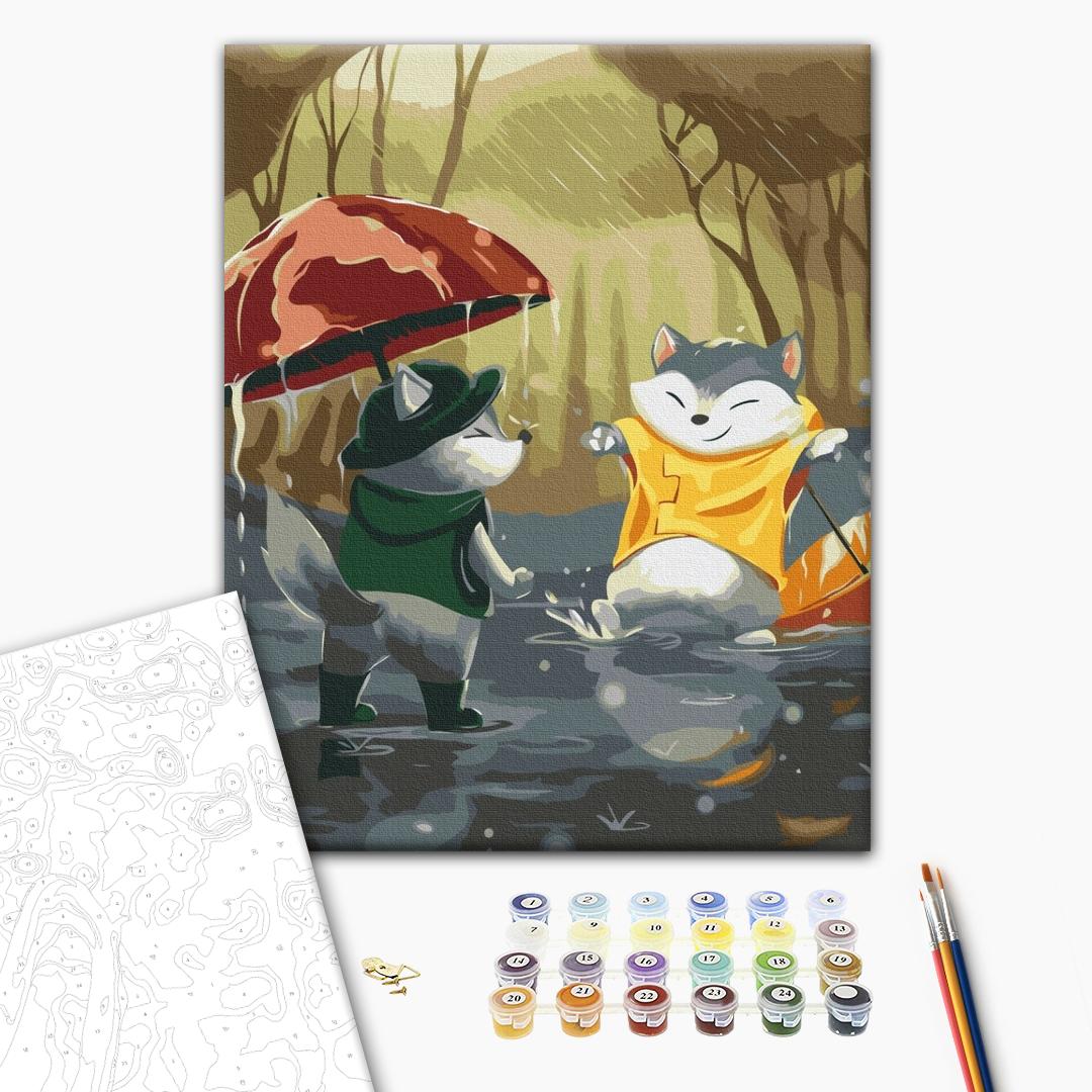 Painting by numbers Fun in the rain @artdi.ua (SBS015)