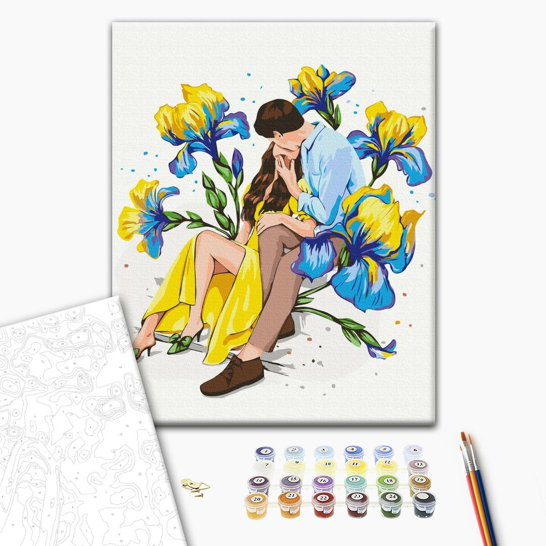 Painting by numbers Blooming love ©Alla Berezovska (BS53731)