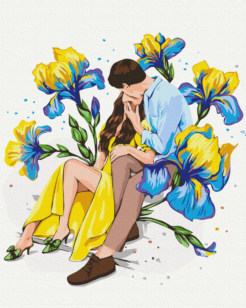 Painting by numbers Blooming love ©Alla Berezovska (BS53731)