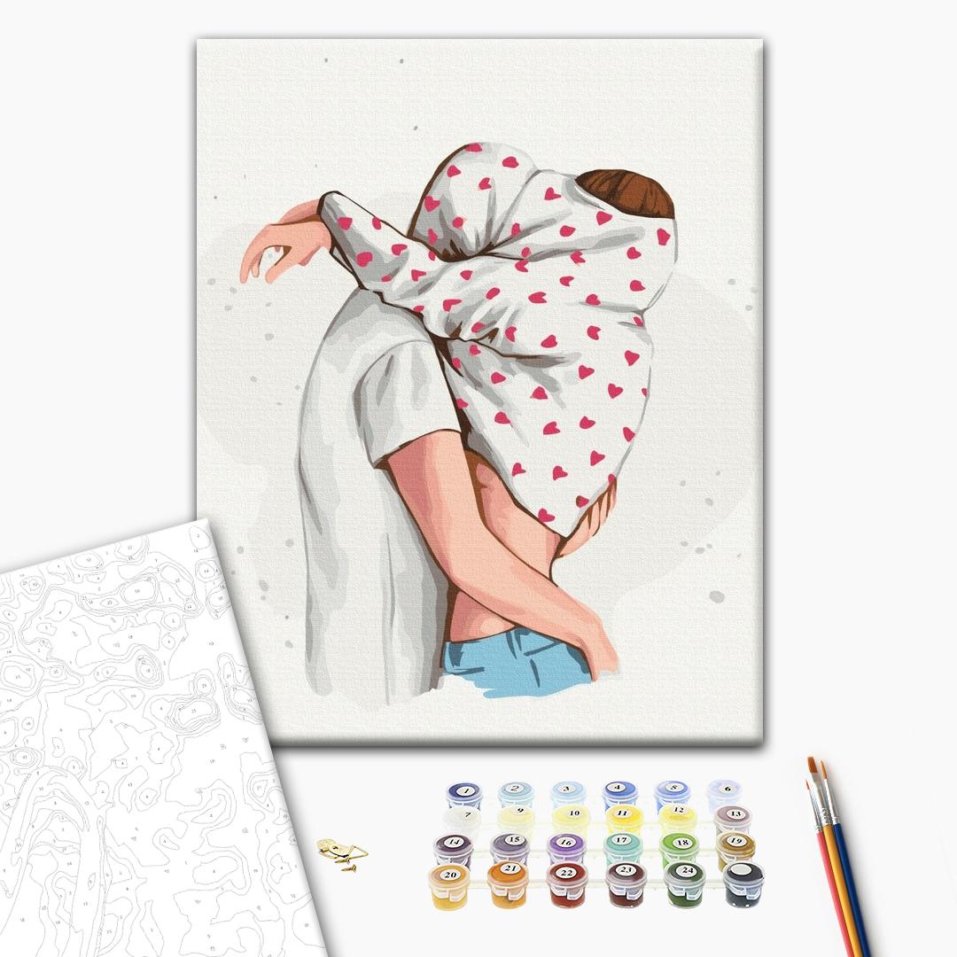 Painting by numbers Hugs © Alla Berezovska (BS53728)