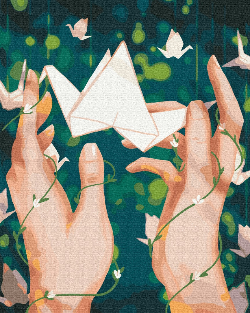 Painting by numbers Origami © Anastasiia Kompaniiets (BS53638)