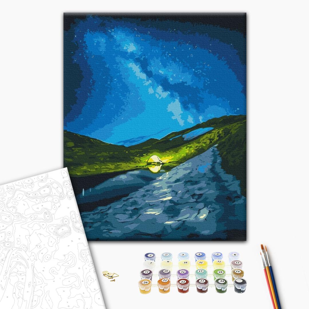 Painting by numbers Camping under the stars © Roksolana Baran (BS53751)