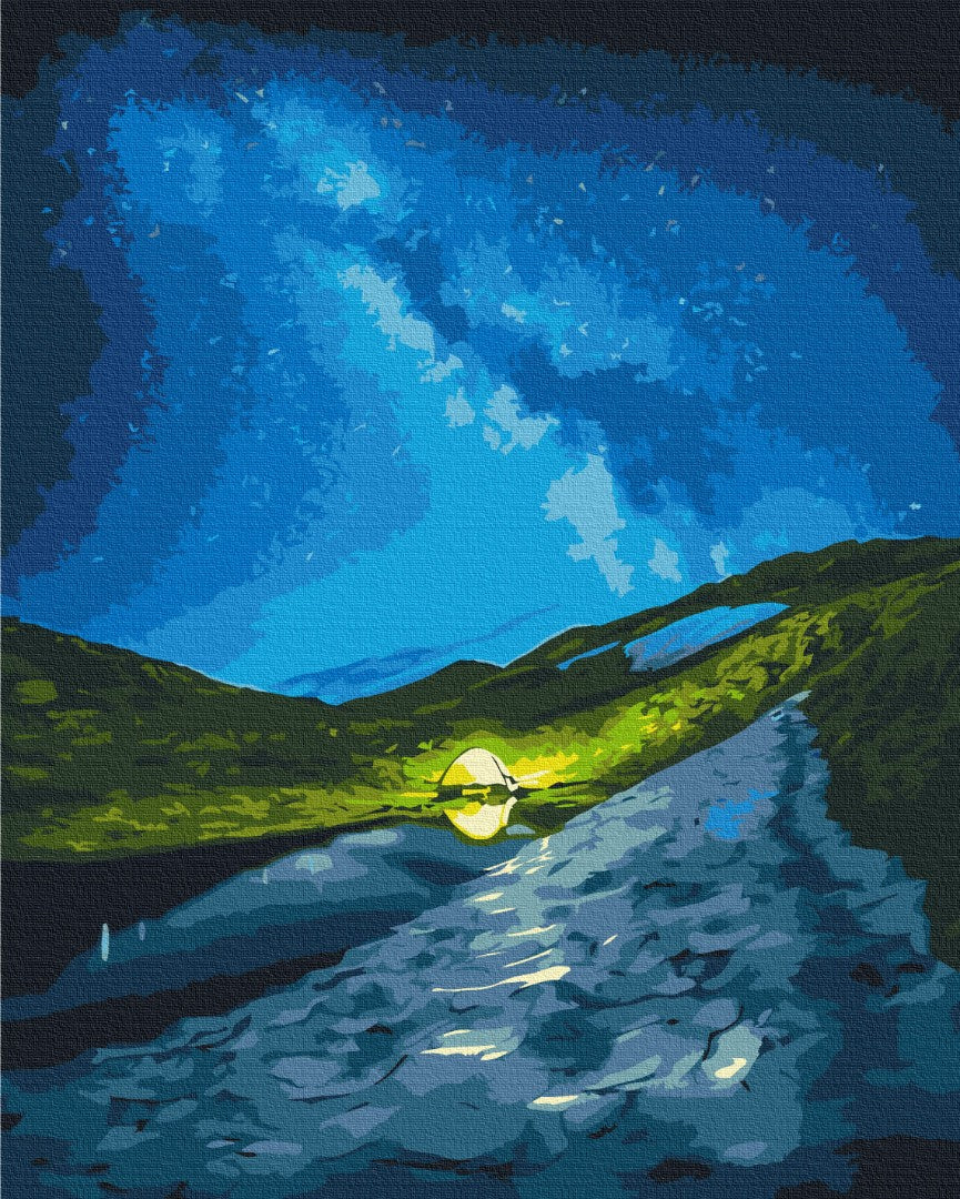 Painting by numbers Camping under the stars © Roksolana Baran (BS53751)