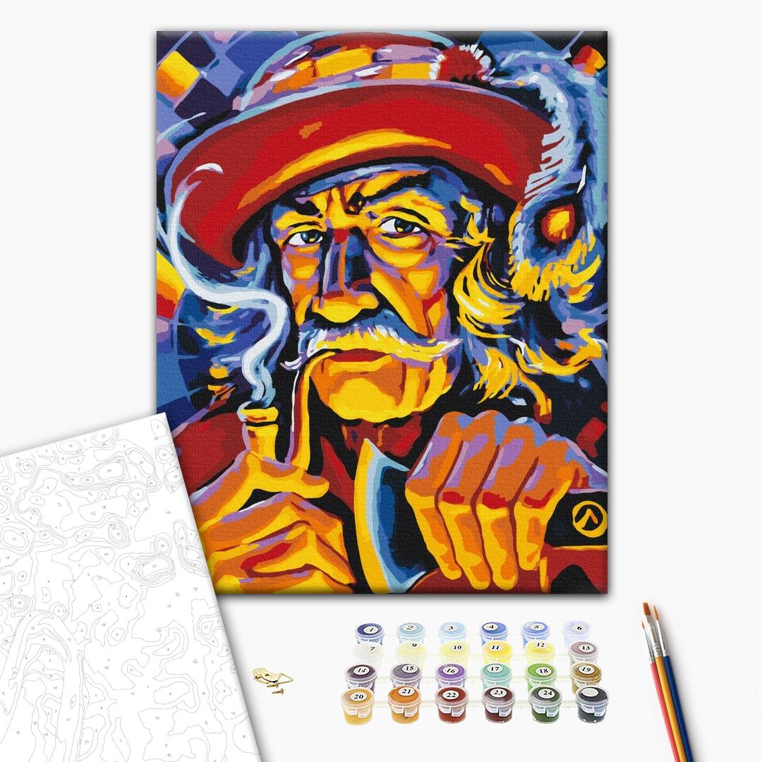 Painting by numbers Grandfather from the mountains ©Oleg Loburak (BS53765)