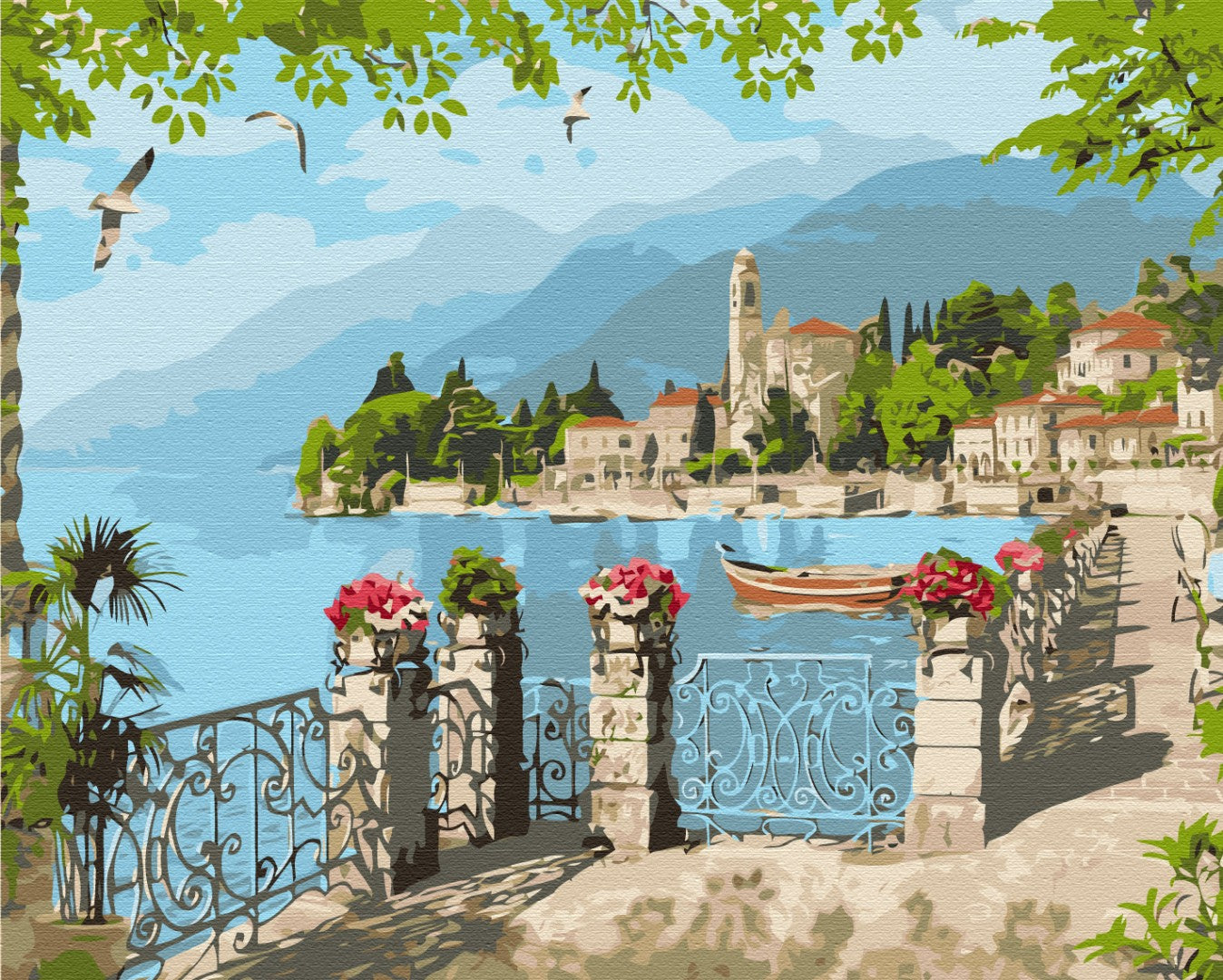 Painting by numbers Coastal city (BS53762)