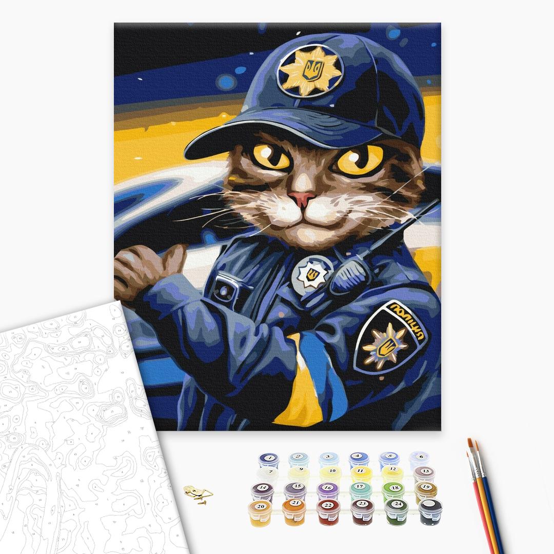 Painting by numbers Cop cat ©marysha_art (BS53237)