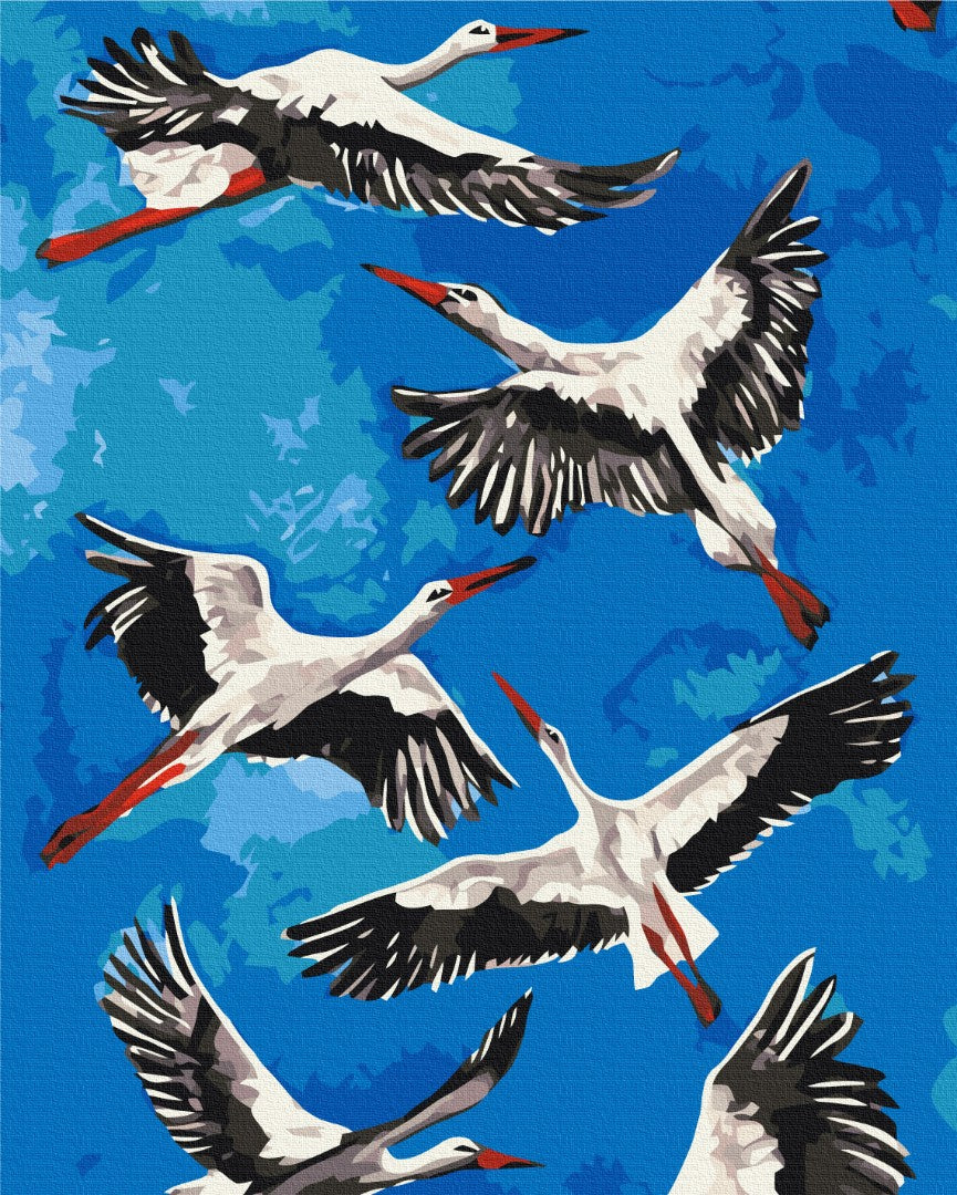 Painting by numbers Storks © Karina Zimina (BS53770)