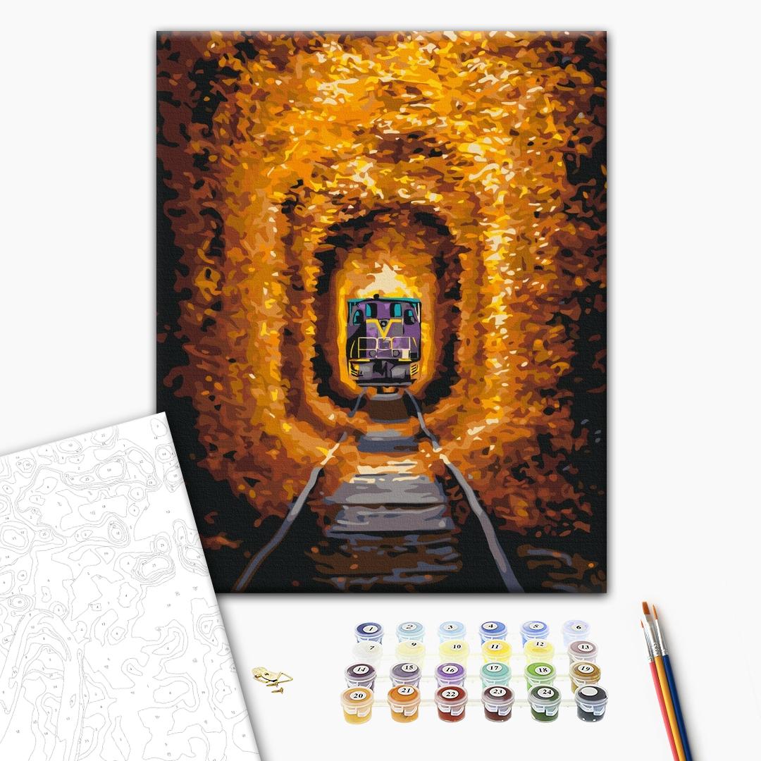 Painting by numbers Tunnel of Love and Train © Sergiy Stepanenko (BS53789)