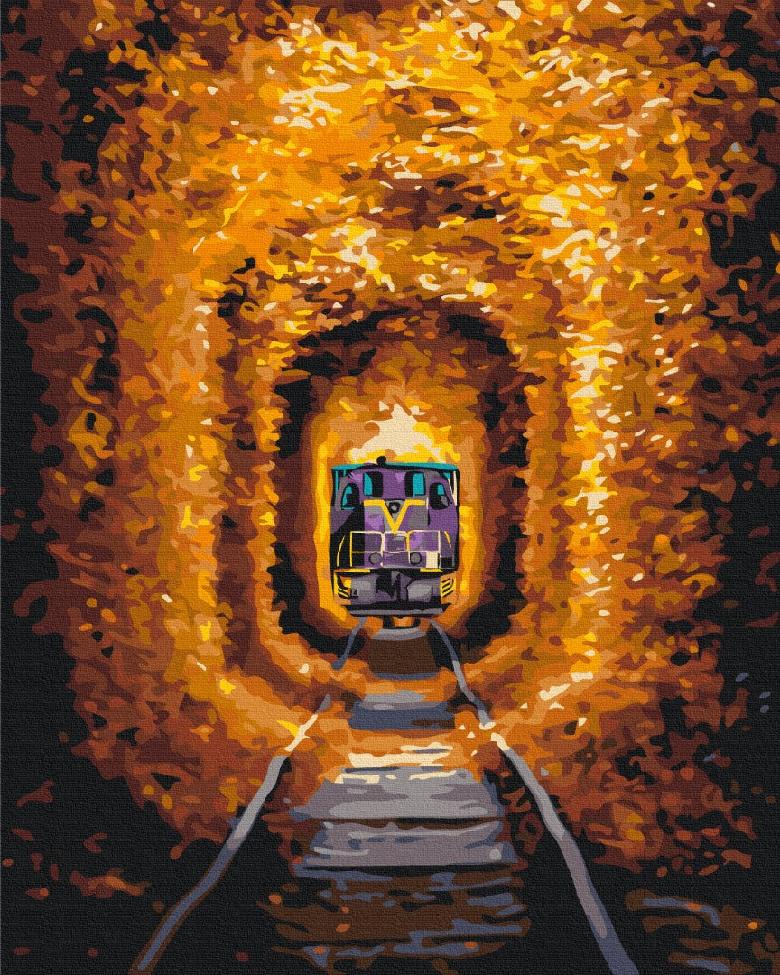Painting by numbers Tunnel of Love and Train © Sergiy Stepanenko (BS53789)