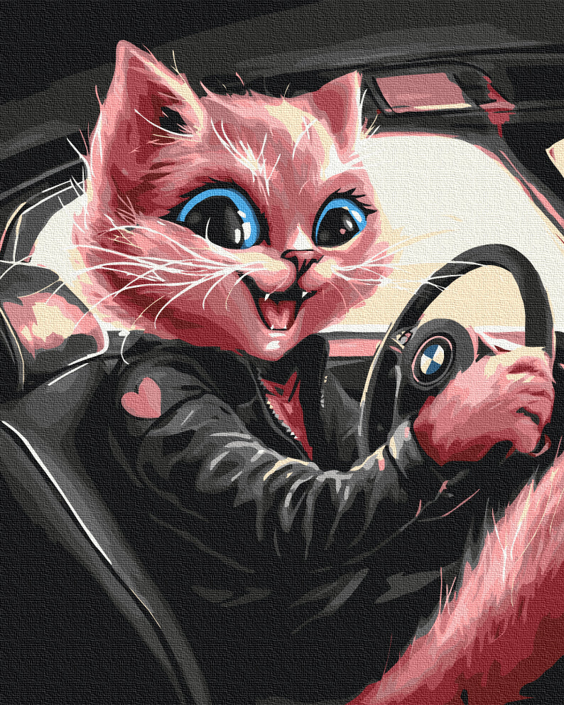 Painting by numbers Modern kitty © Маріанна Пащук (BS53805)
