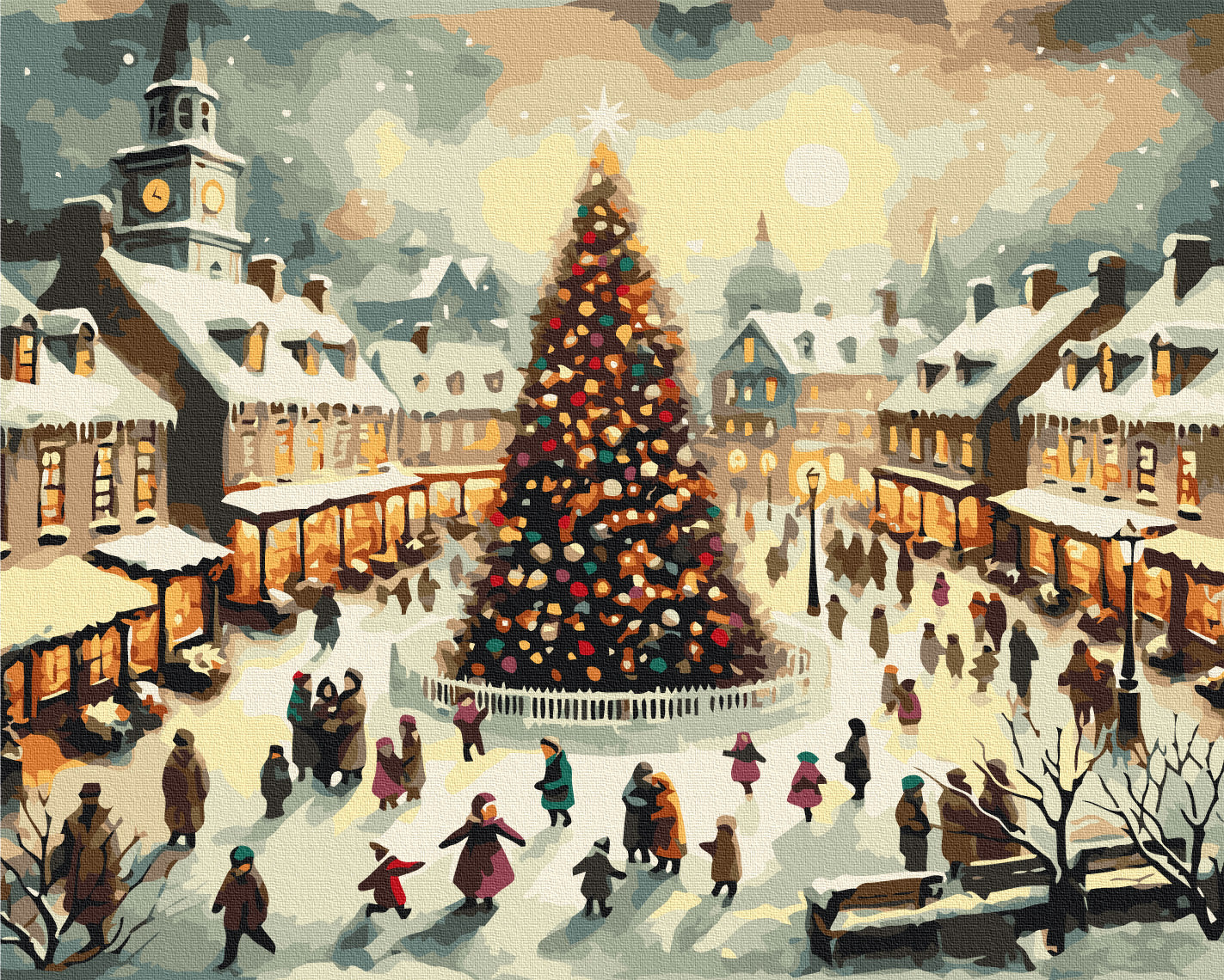 Painting by numbers By the main Christmas tree (BS53845)