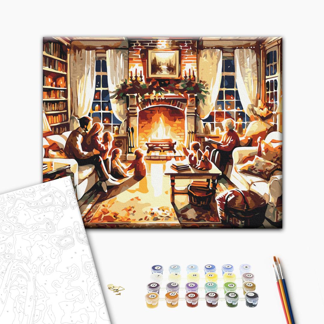 Painting by numbers Cozy family evening (BS53847)