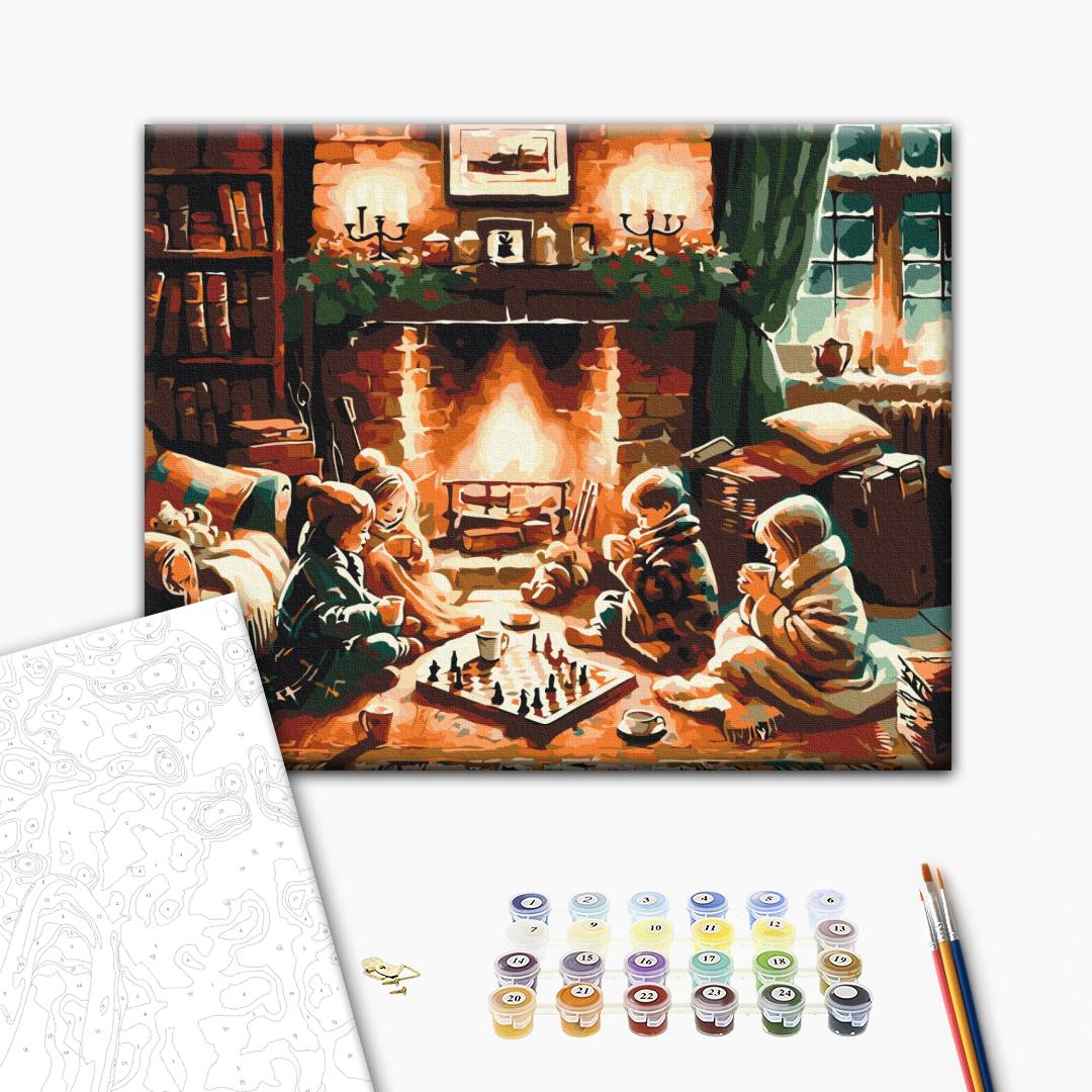 Painting by numbers When there's a snowstorm outside (BS53848)