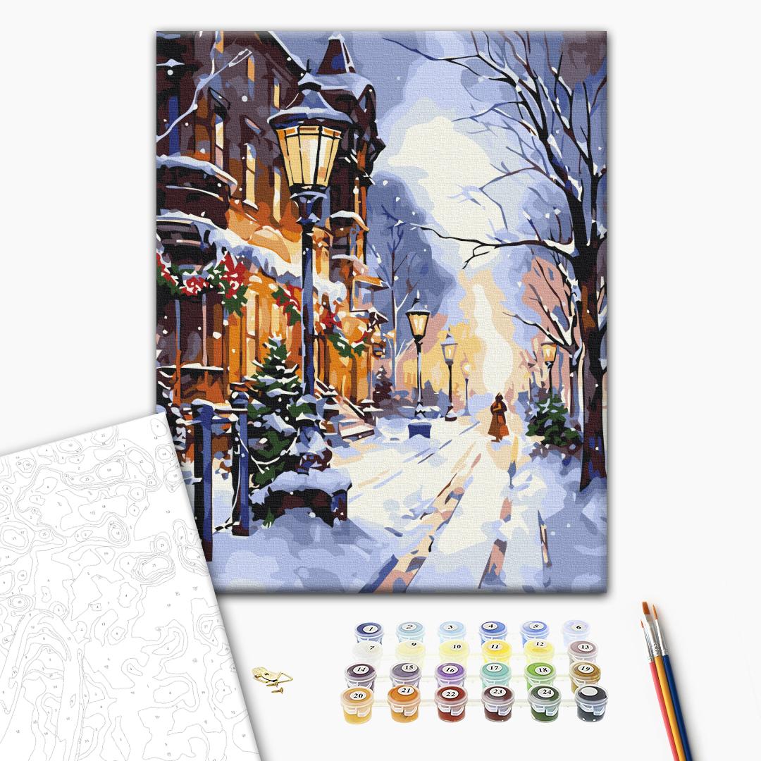 Painting by numbers Glow of lanterns in winter (BS53849)