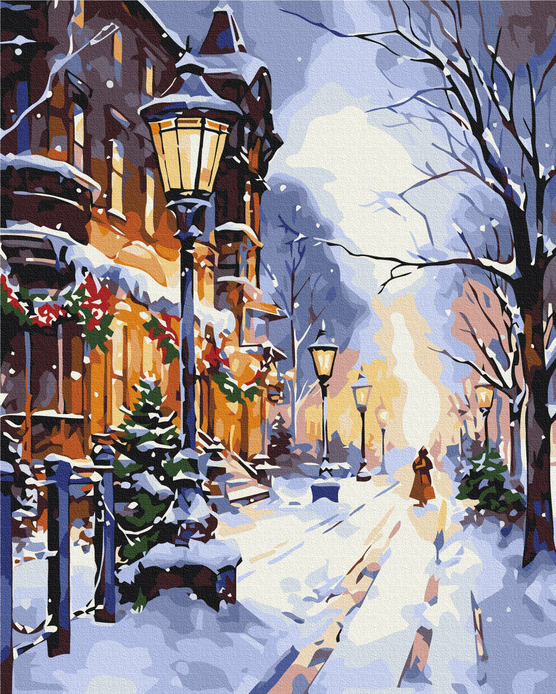 Painting by numbers Glow of lanterns in winter (BS53849)