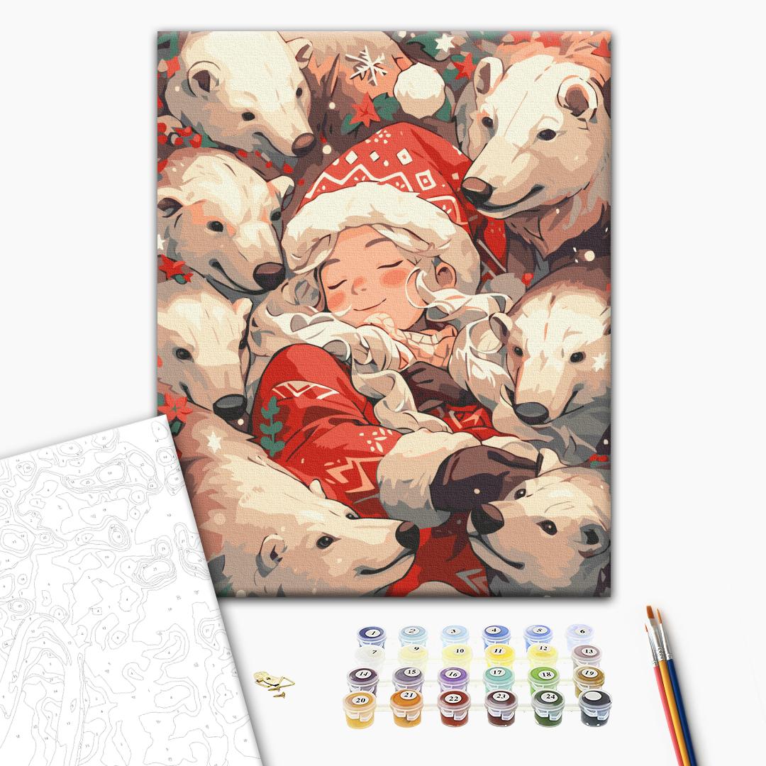 Painting by numbers Polar hugs (BS53851)