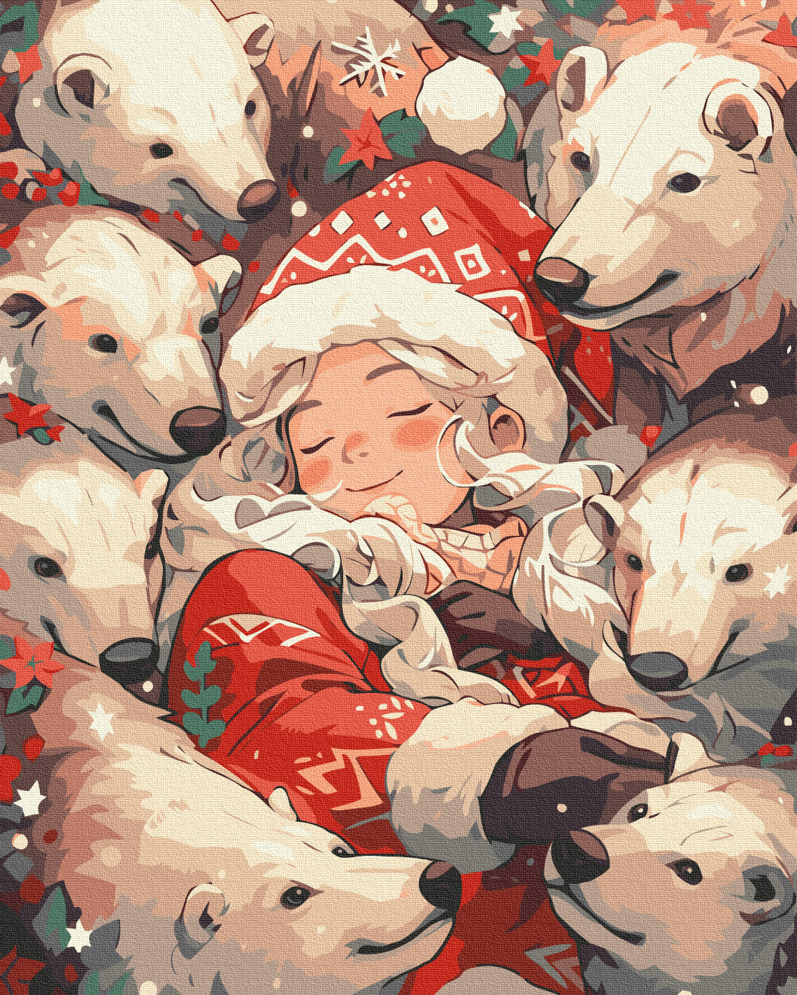Painting by numbers Polar hugs (BS53851)