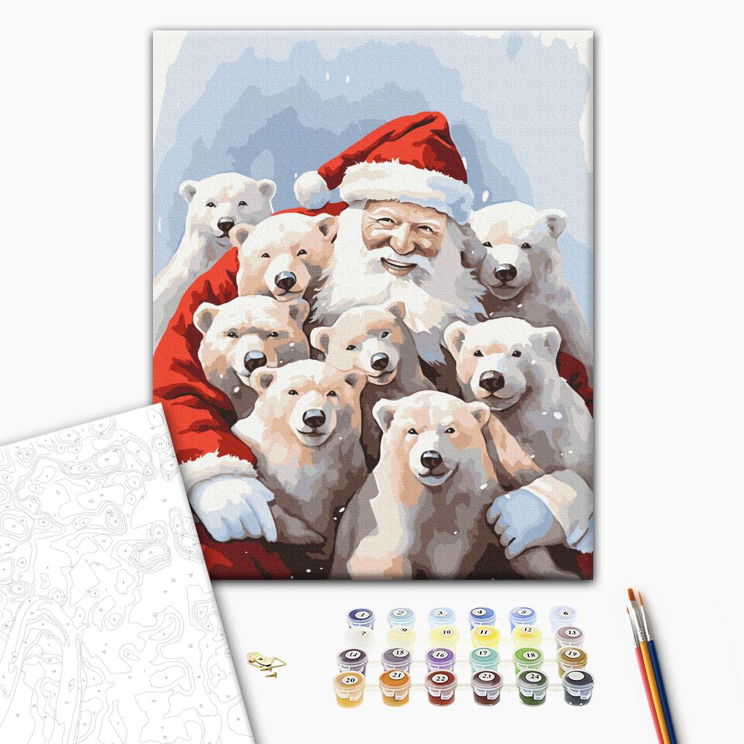 Painting by numbers Santa's friends (BS53852)