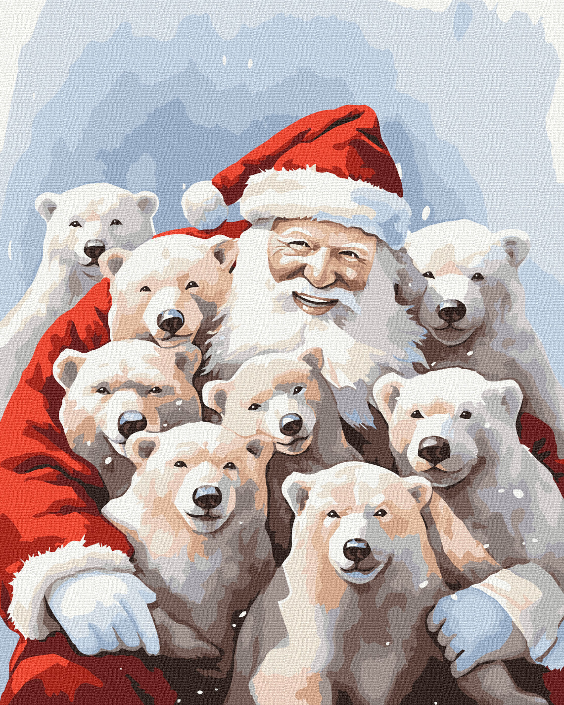 Painting by numbers Santa's friends (BS53852)