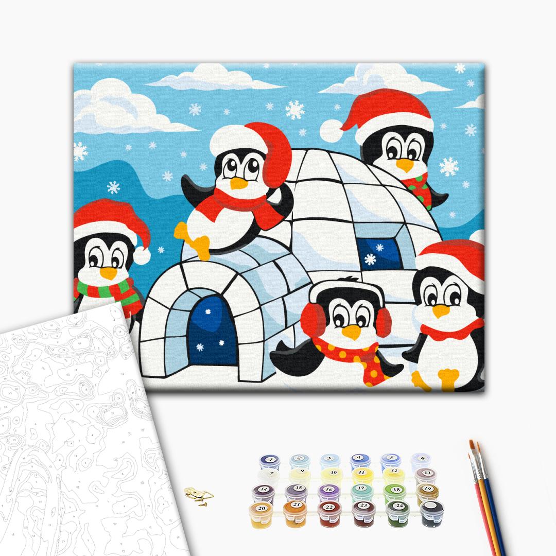 Painting by numbers Penguin's home (KBS0147)