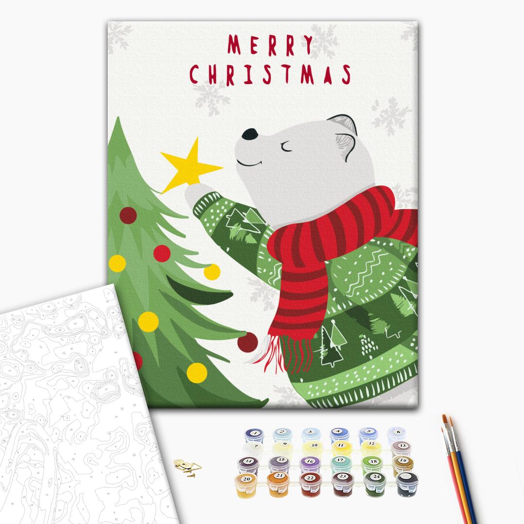 Painting by numbers The polar bear (KBS0148)