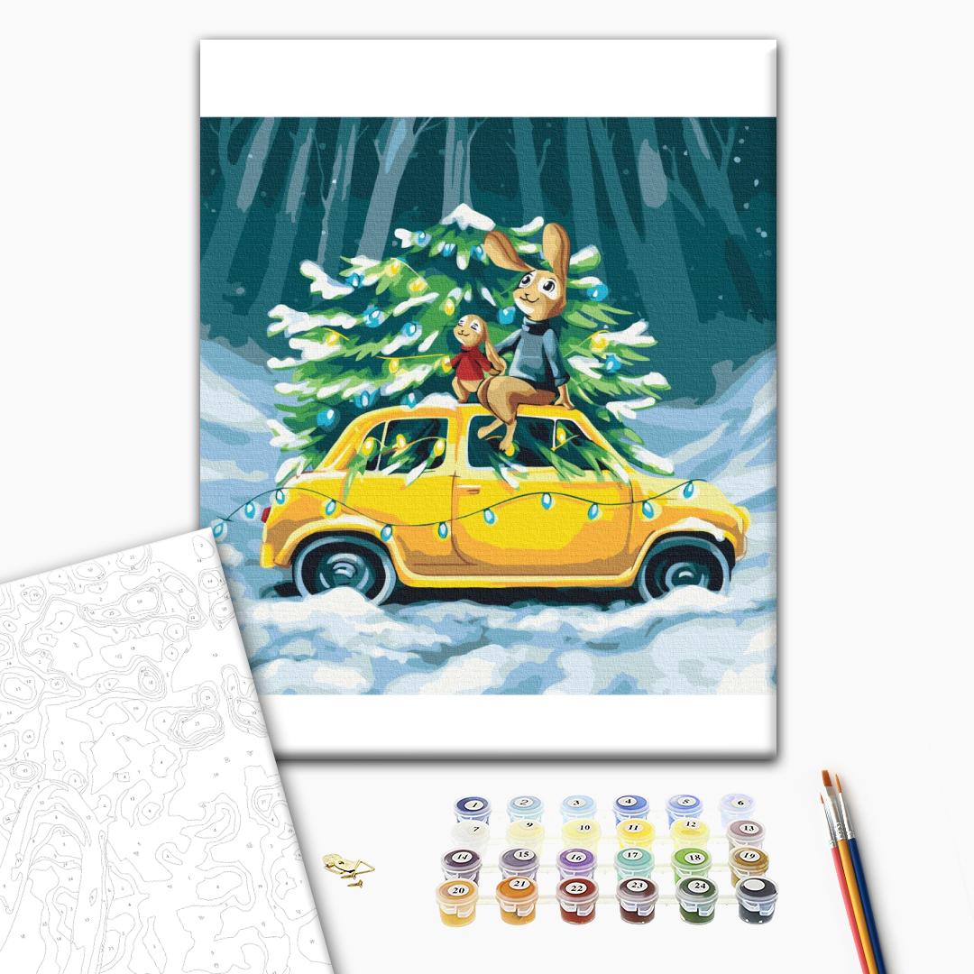 Painting by numbers Winter fairy tale for bunnies © artdi.ua (SBS017)