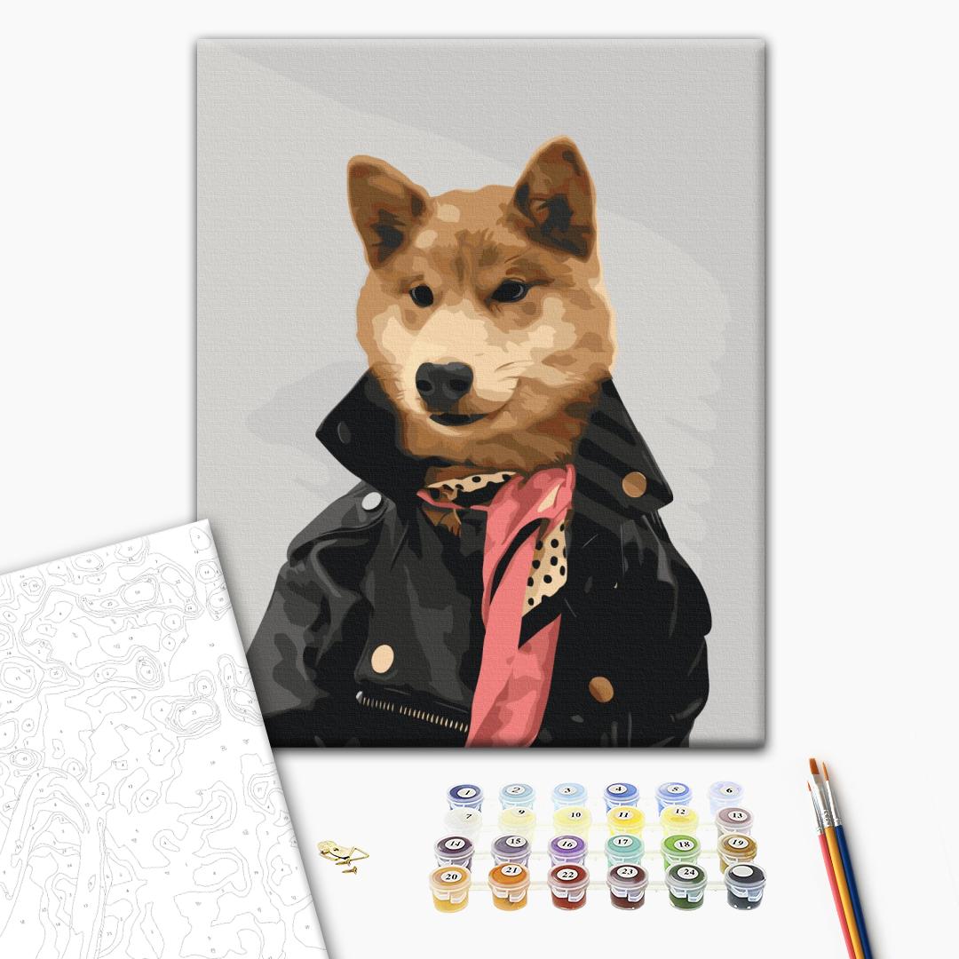 Painting by numbers Stylish dog @rocky.and.rudy (BS36668)