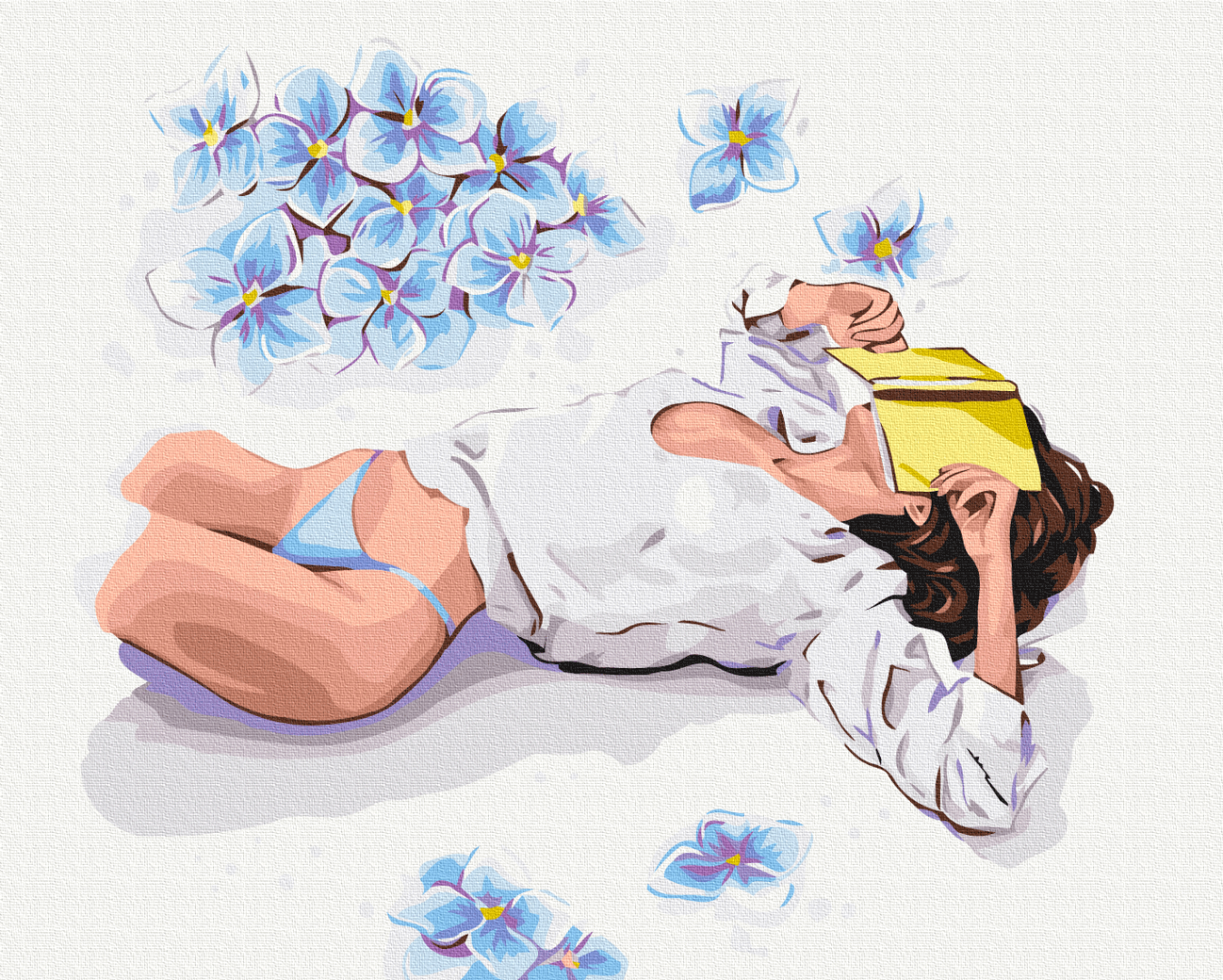 Painting by numbers Reading break © Alla Berezovska (BS53810)