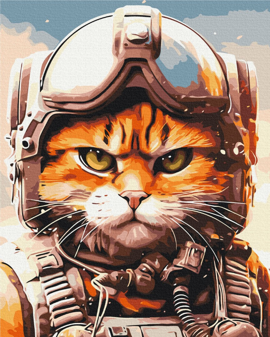 Painting by numbers Cat is the chief pilot © Маріанна Пащук (BS53804)