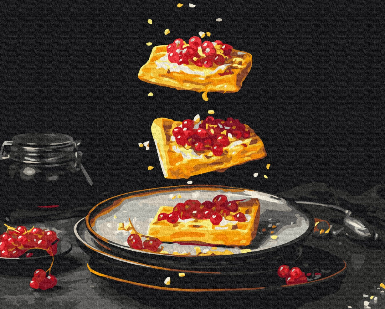 Painting by numbers Breakfast in detail © Halyna Vitiuk (BS53814)