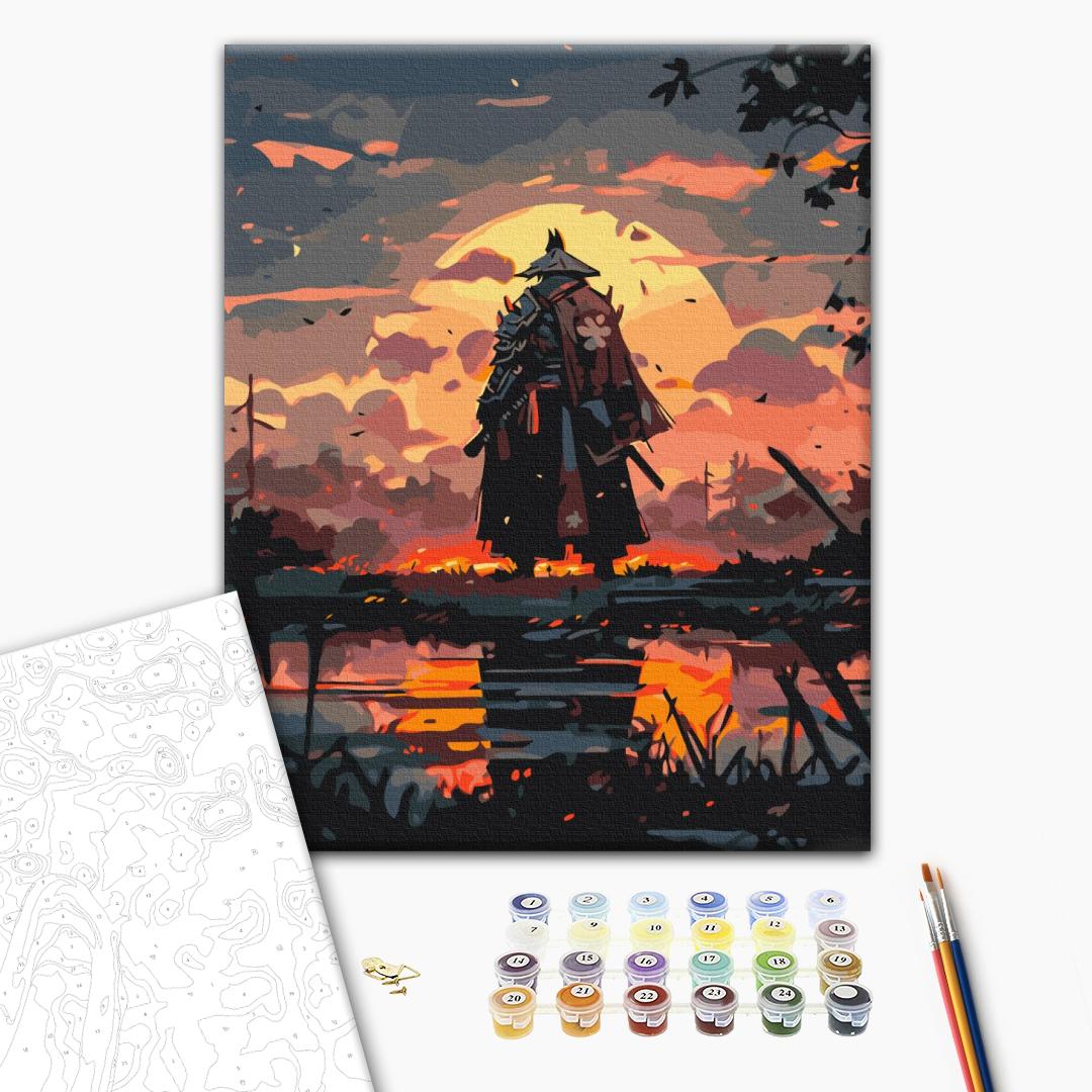 Painting by numbers Samurai mission (BS53819)