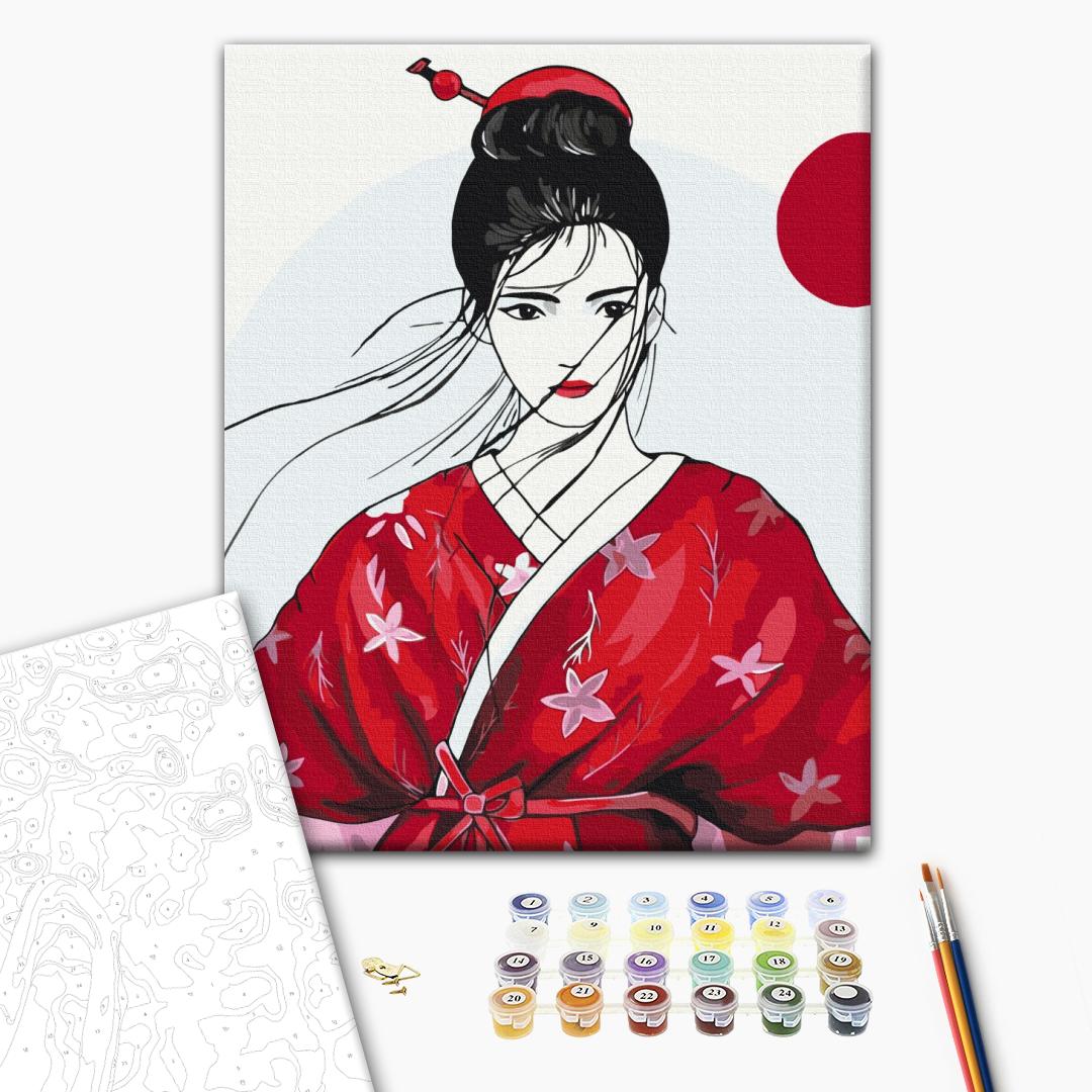 Painting by numbers Geisha © Yana Biluhina (BS53798)