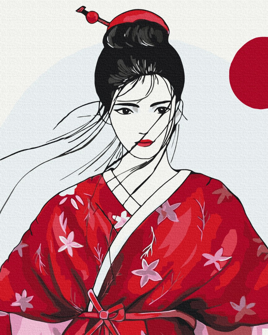 Painting by numbers Geisha © Yana Biluhina (BS53798)