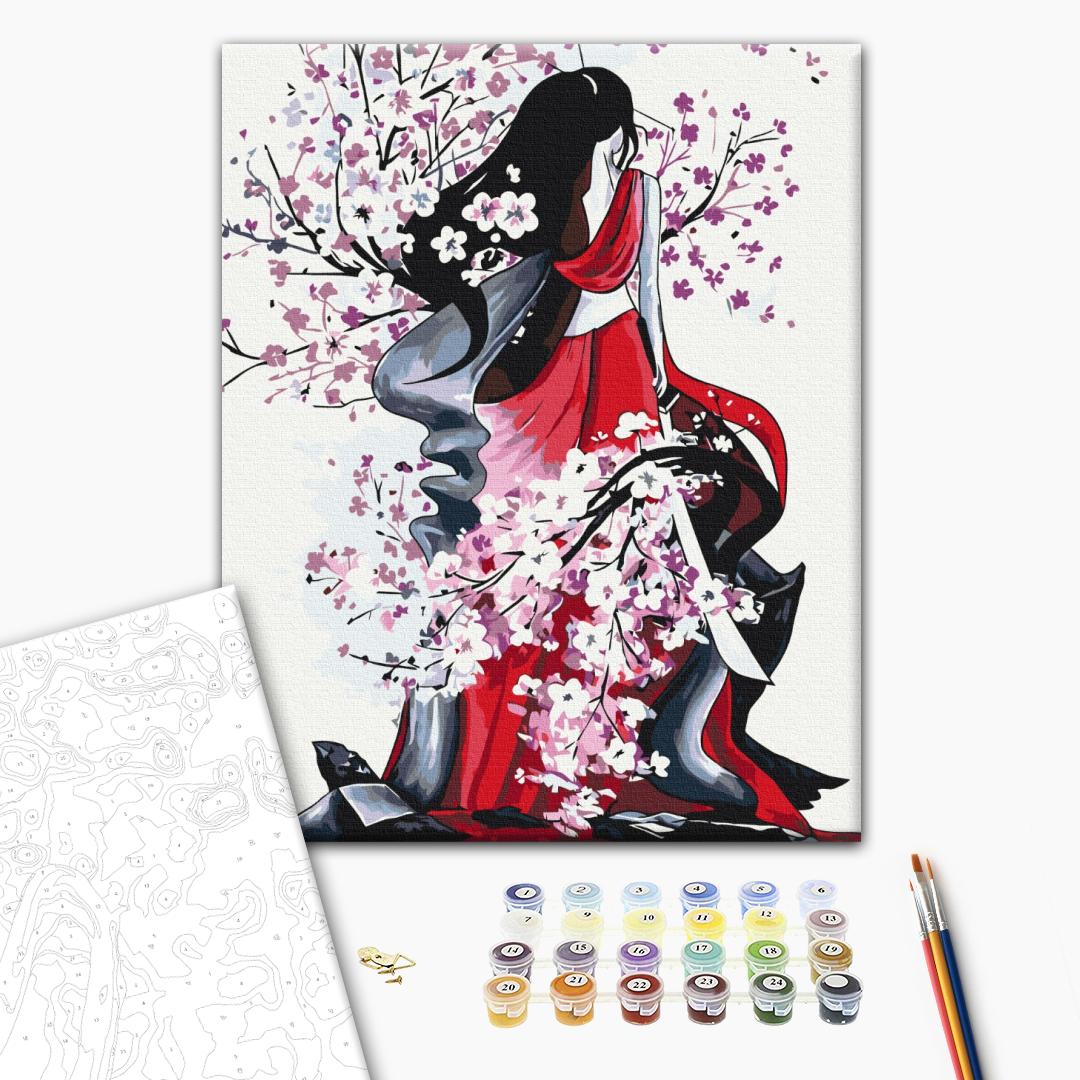 Painting by numbers Sakura power © Yana Biluhina (BS53800)