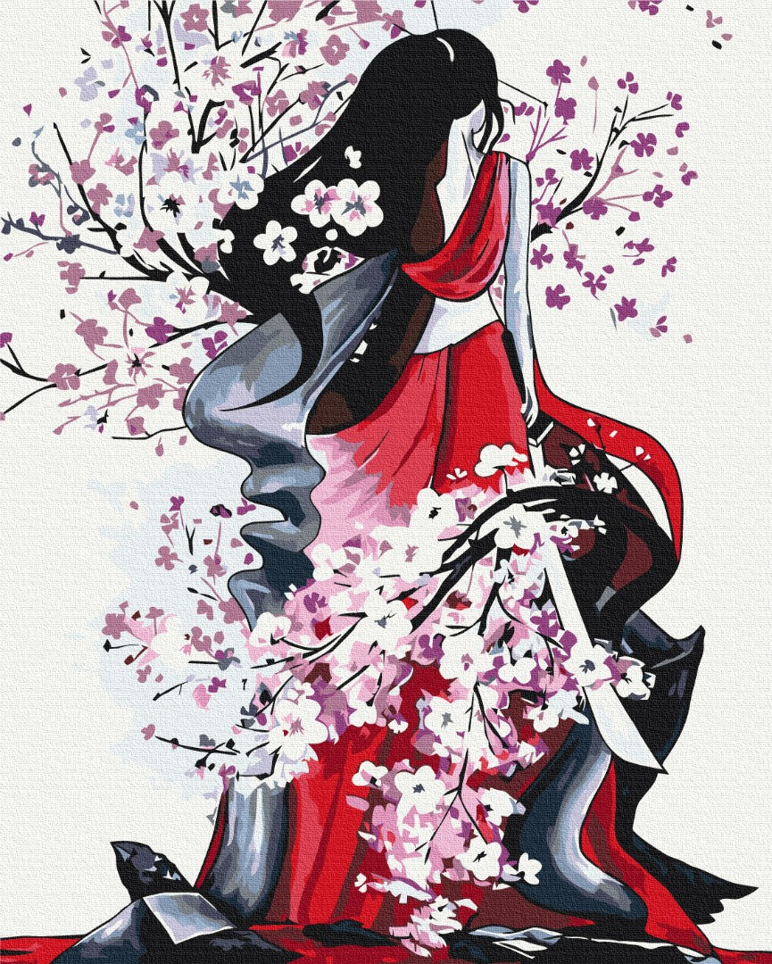 Painting by numbers Sakura power © Yana Biluhina (BS53800)