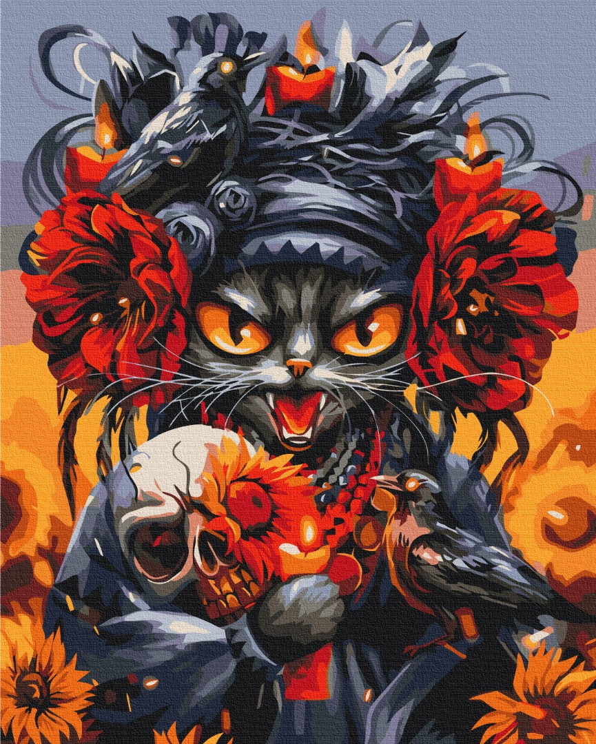 Painting by numbers Revenge cat © Marianna Pashchuk (BS53829)