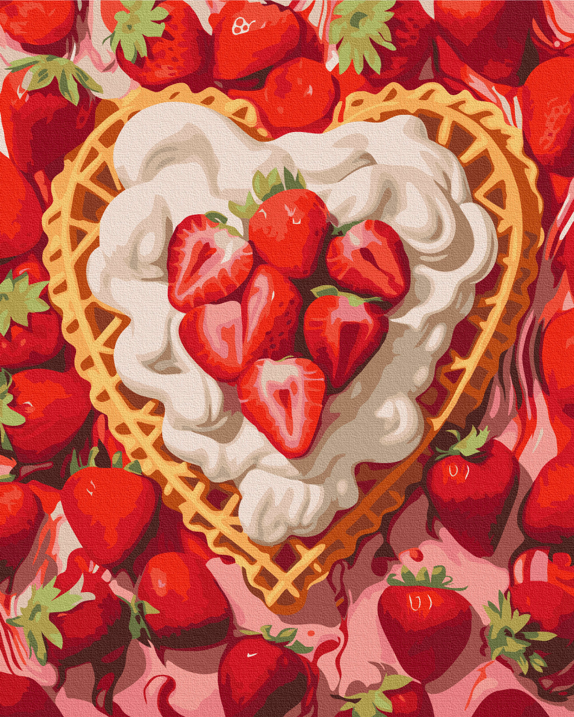 Painting by numbers Strawberries & Cream (BS53888)