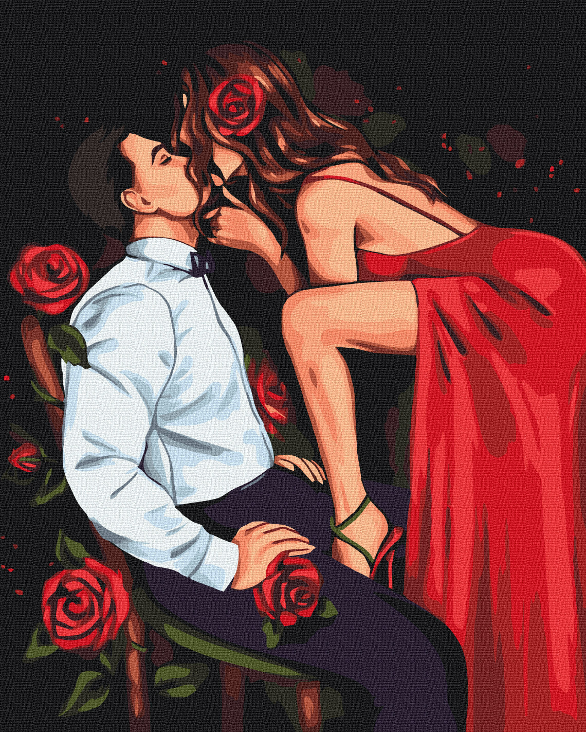 Painting by numbers The Passion of Roses © Alla Berezovska (BS53902)