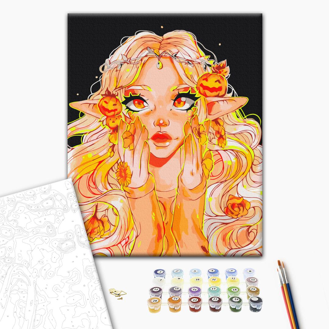 Painting by numbers Autumn Elf @ Nila_art_art (BS53903)