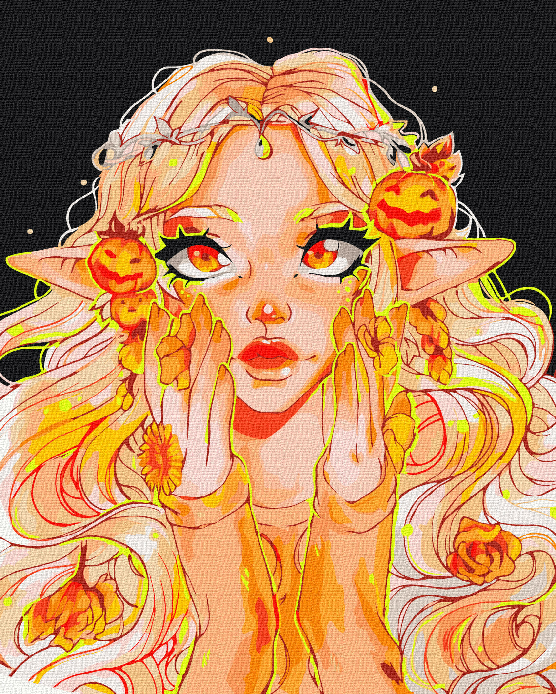 Painting by numbers Autumn Elf @ Nila_art_art (BS53903)