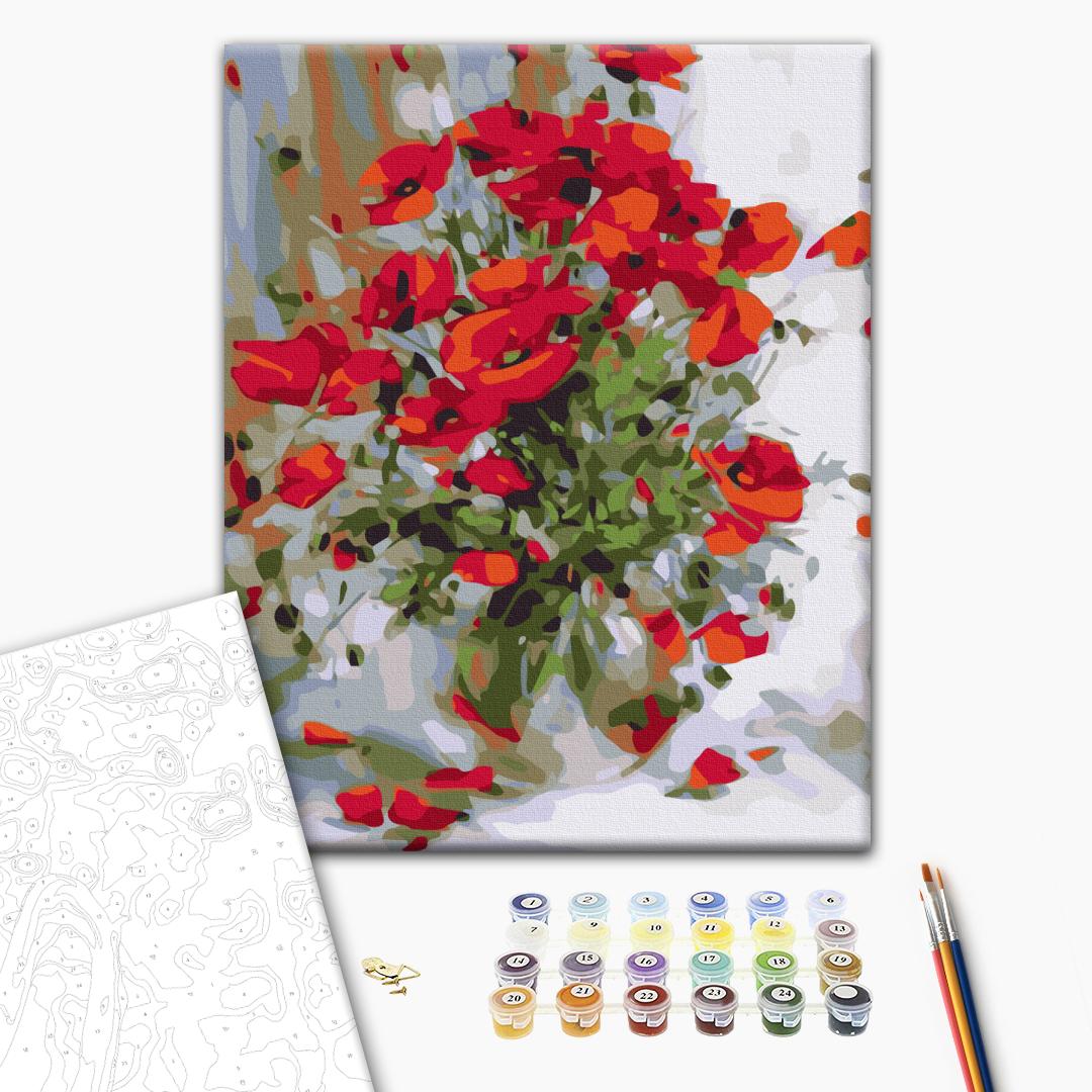 Painting by numbers Oil poppies (RBS52783)
