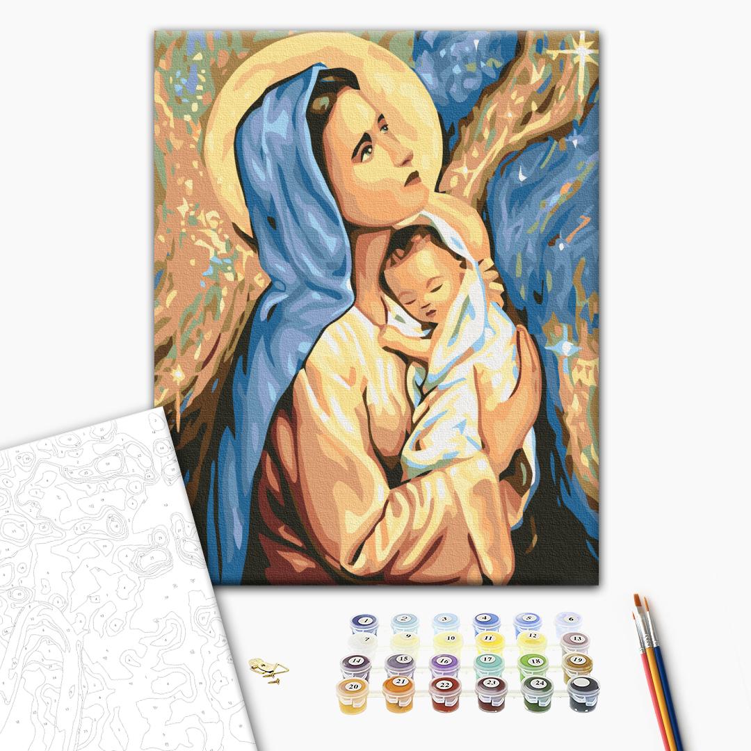 Painting by numbers Mary and Jesus (RBS24165)
