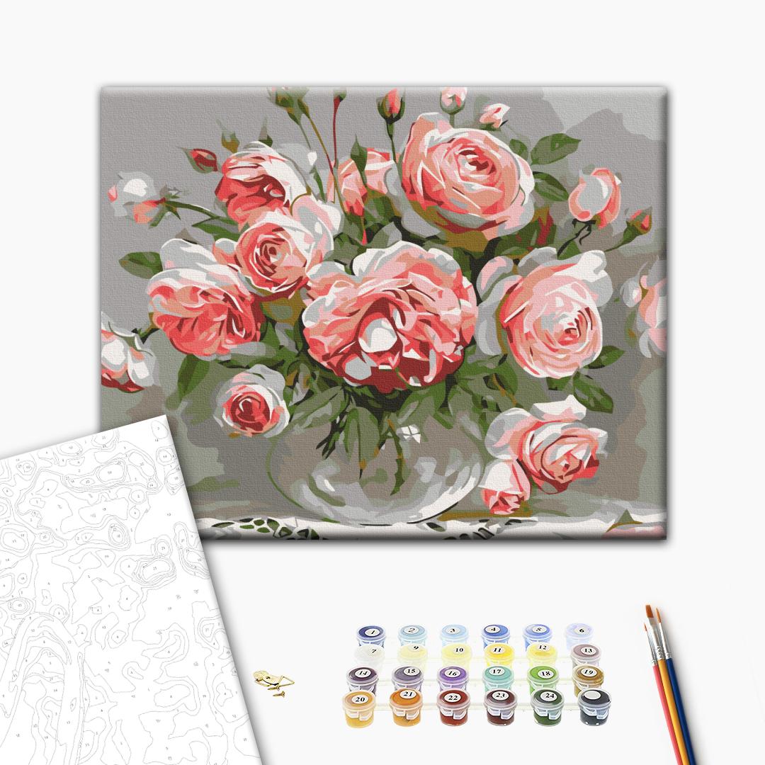 Painting by numbers Roses on the table (RBS436)