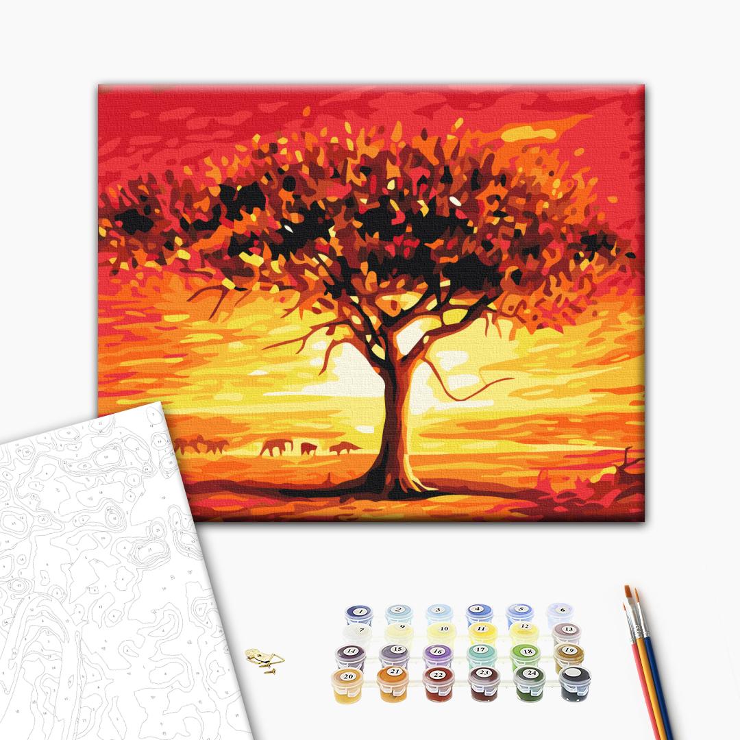 Painting by numbers The sun of the desert (RBS52210)